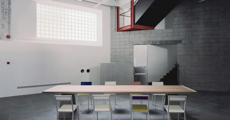 Leaving Corridor inclined Marks from Shanghai Revamp by Workshop Siyu