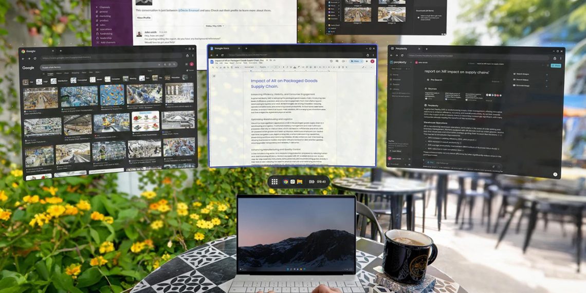 Spacetop for Home windows gives your laptop computer a floating display screen of 100 “