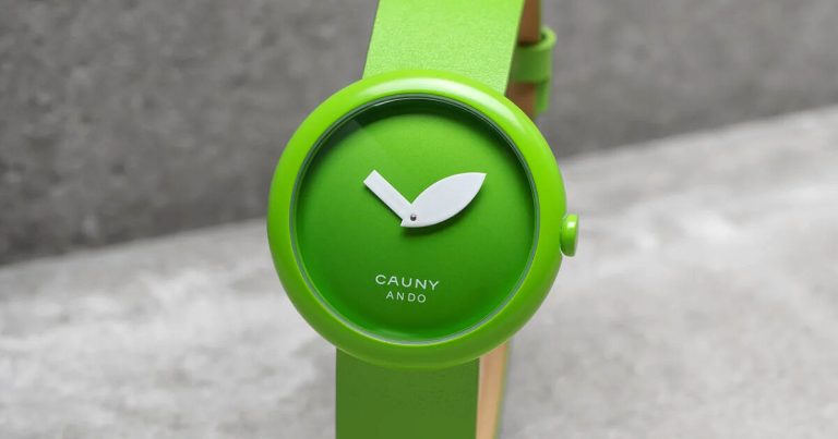 Tadao Ando designs “Apple” clock for Cauny
