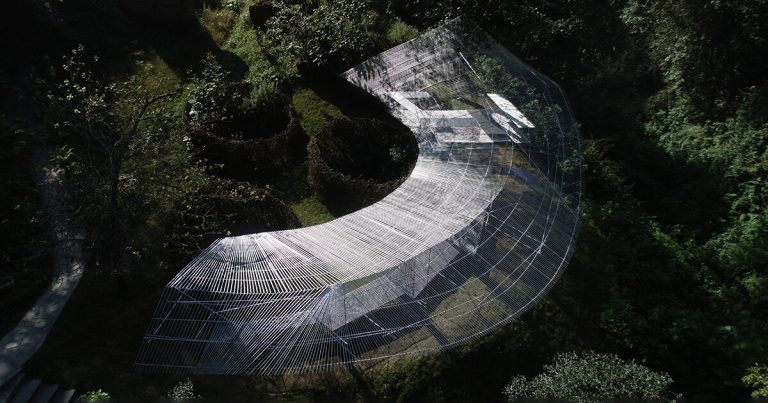 Kong Xiangwei Studio tea pavilion floats like a feather in China