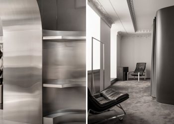 The Anoeses erotic model opens the showroom impressed by the brutalist in Kyiv