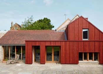 Tuckey Design Studio restores and expands the historic woolen room in Somerset