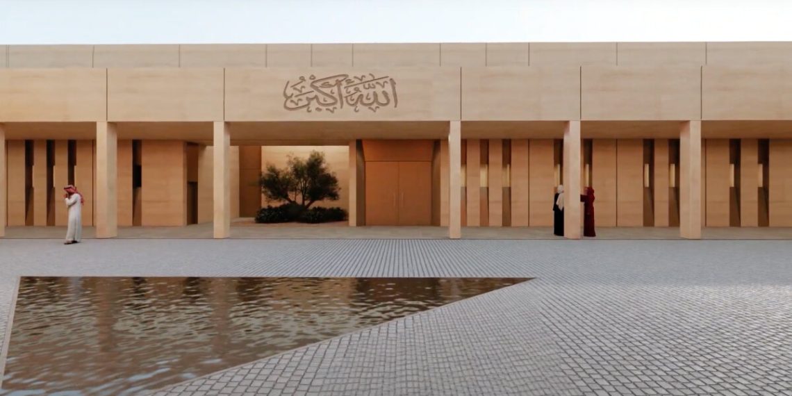 The primary Web-zero mosque on this planet in Abu Dhabi integrates the earth and passive cooling