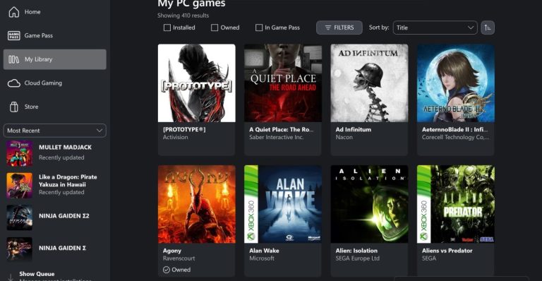 Xbox console video games all of a sudden seem within the Xbox PC app