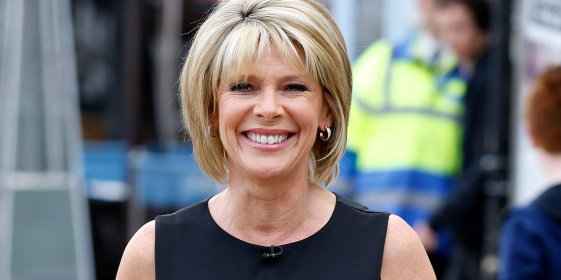 Ruth Langsford’s Broderie shirt and trending turn-up denims