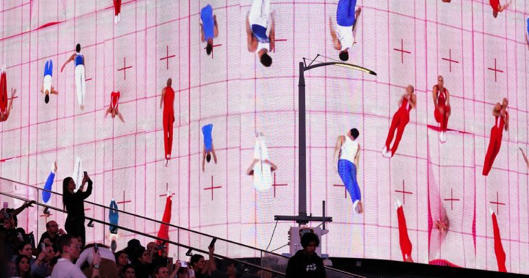 Skip Olympic gymnasts kind the takeover of Yuge Zhou Instances Sq.